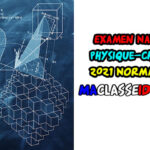 Examen National Physique-Chimie PC 2021 Normale – Sujet