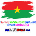 EPREUVE BAC 2021 MATHEMATIQUES SERIE A4 NORMALE 1ER TOUR BURKINA FASSO