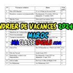 Dates des vacances scolaires 2043-2025 maroc