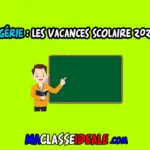 Les vacances scolaire 2025 en Algérie