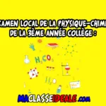 Examen local de PC - 3 Année Collège