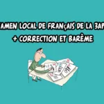 Examen local de français de la 3ème année collège + correction et barème