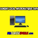 Examen local de l'informatique 3APIC - Maroc