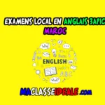 Examens local Anglais 3APIC - Maroc