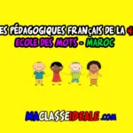 Fiches pédagogiques Ecole des mots 4AEP - Maroc