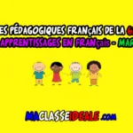 Fiches pédagogiques Mes apprentissages en Français 6AEP - Maroc