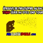 Épreuve de Philosophie au Bac Tchad Série A4 2022 (2nd tour)