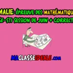 Malie: Épreuve des Mathématiques TSE-STI Session de juin + Correction